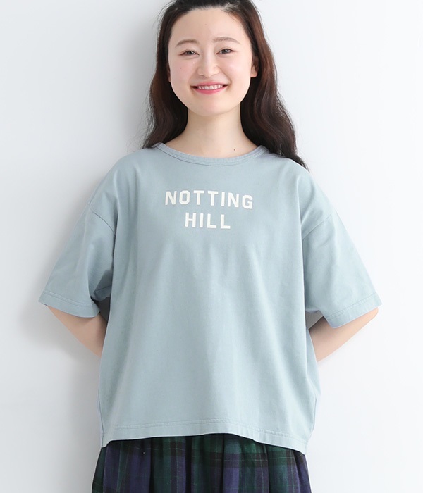 プリントTシャツ　NOTTHING　HILL(D・スモークブルー)