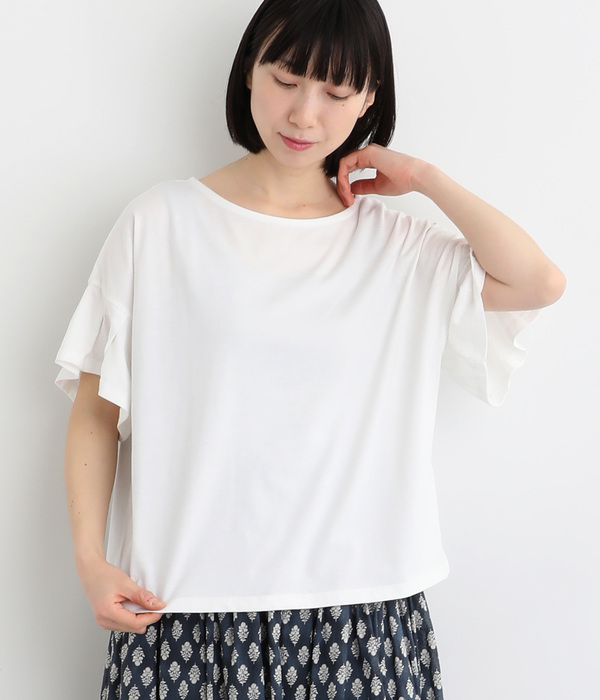 TC天竺タックスリーブＴシャツ(ホワイト)