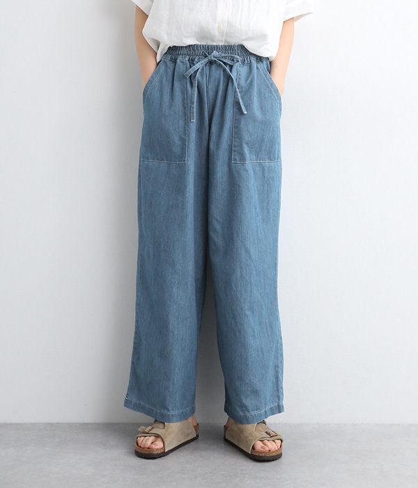 デニムワイドパンツ(A・ブルー)