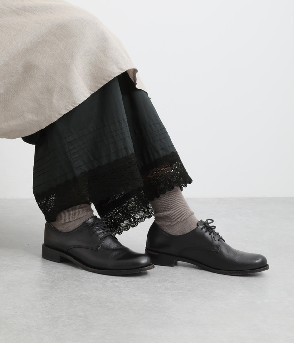 コットンレースペチパンツ(B・ブラック)