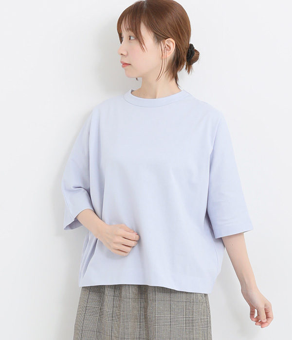 Cloche　USコットン5分袖Tシャツ(I・ライトブルー)