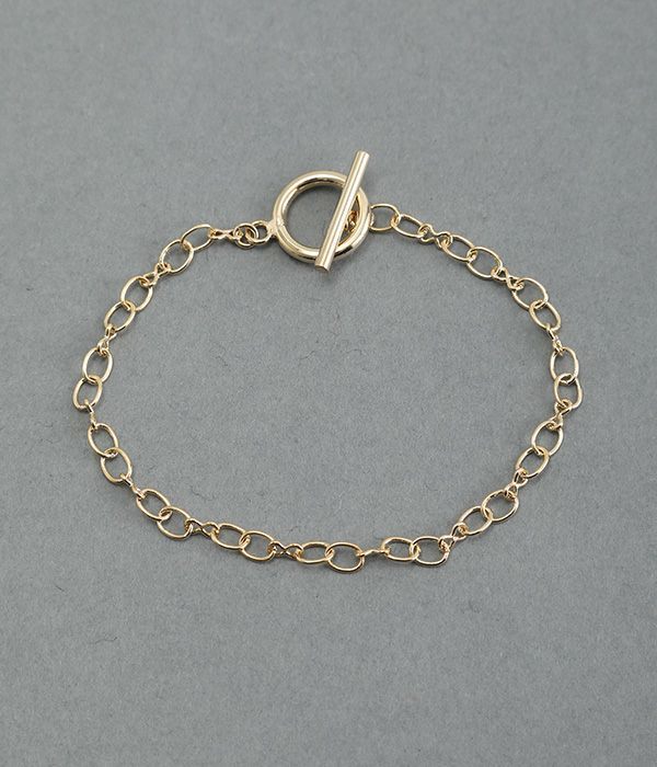 simple　chain　ブレスレット(A・ゴールド)
