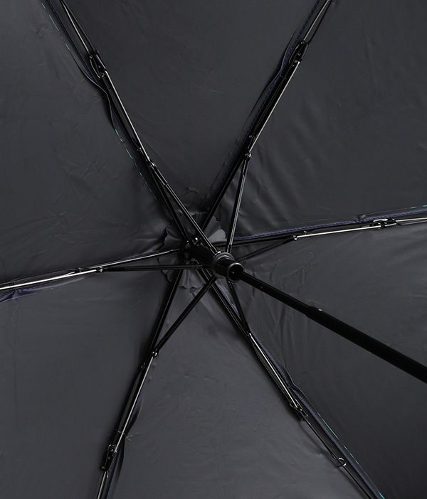 木彫り動物の晴雨兼用折りたたみ傘(J・ネコ×ブラックウォッチ)