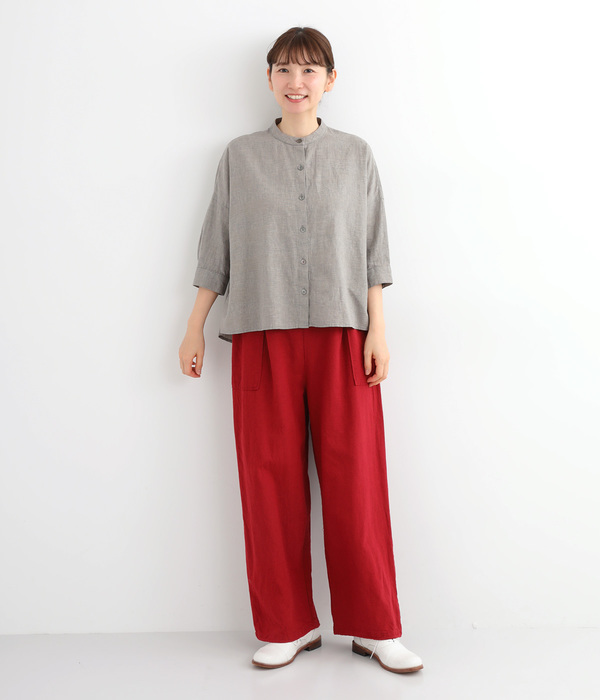 コットンリネンブラウス(C・ピンク)【新入荷】｜ADIEU TRISTESSE