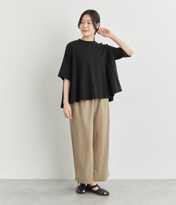 ナチュラルスムースリラックスパンツ(A・モカ)