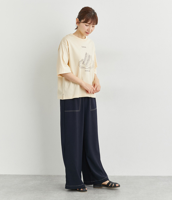 お食事プリントTシャツ(B・イエロー)