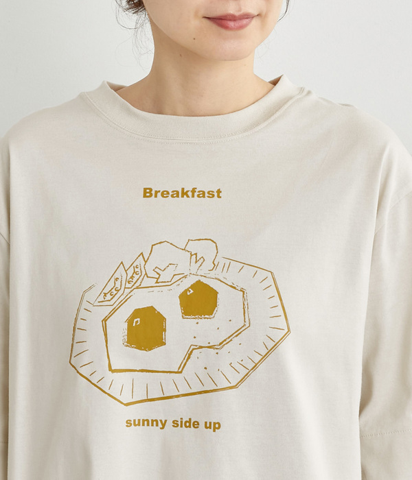 お食事プリントTシャツ(B・イエロー)