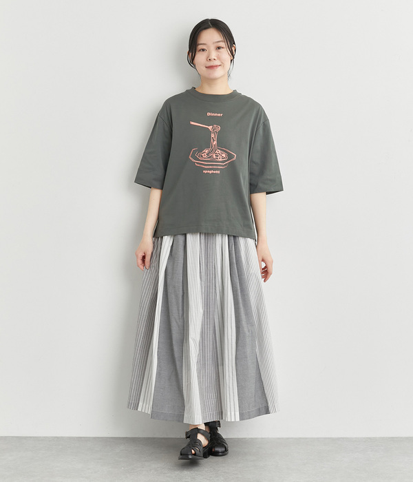 お食事プリントTシャツ(B・イエロー)