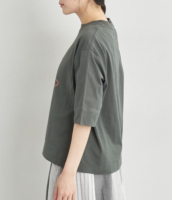 お食事プリントTシャツ(C・ブルーグレー)