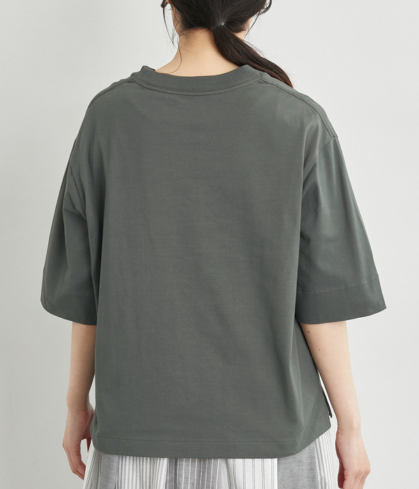 お食事プリントTシャツ(C・ブルーグレー)