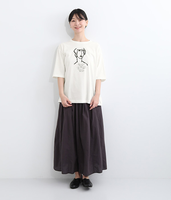 hesoさんイラストTシャツ(B・オフホワイト×静物)