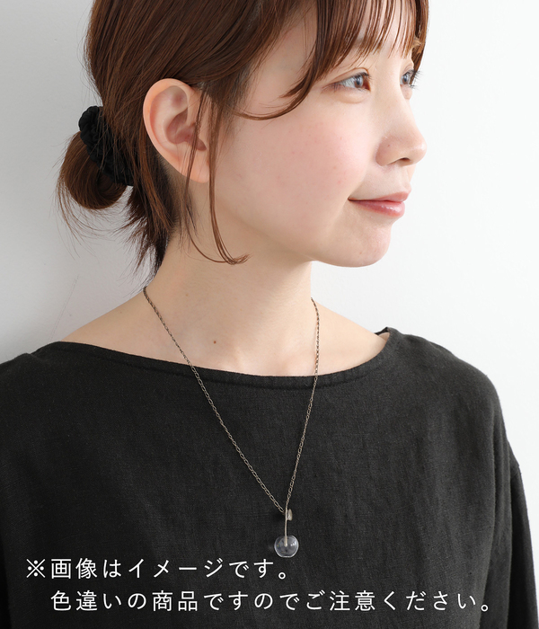 さくらんぼワントップネックレス(B・アイボリー)