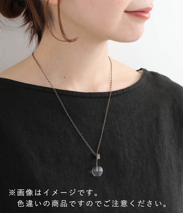 さくらんぼワントップネックレス(B・アイボリー)