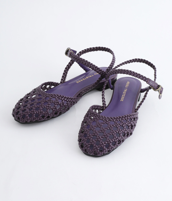 ADIEU | TYPE 140 POLISHED LEATHER SANDAL NATURAL RUBBER SOLE