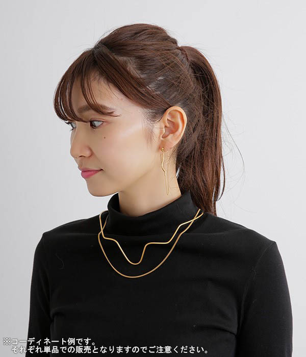 gert wave neck bangle chain(カラー1)