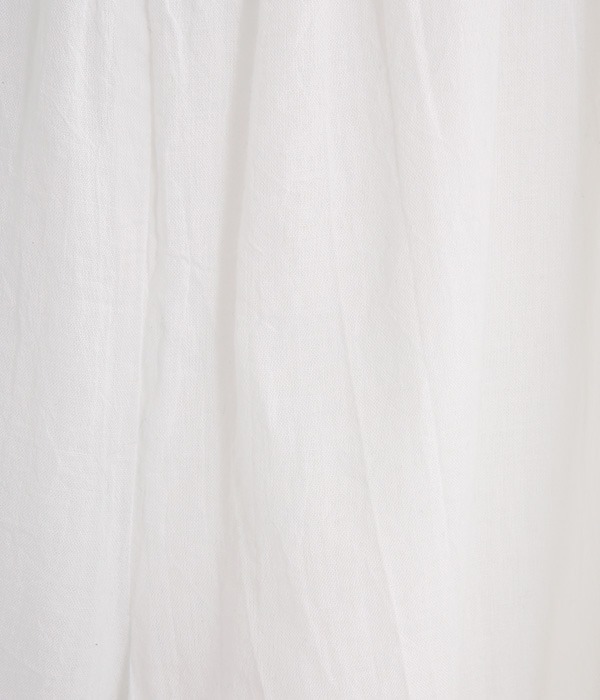 シングルガーゼ　裾レースペチパンツ(A・オフホワイト)