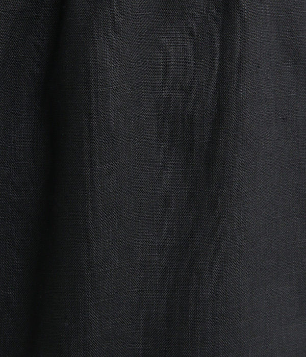 リネン×エンブロイダリー刺繍パンツ(D・ブラック)