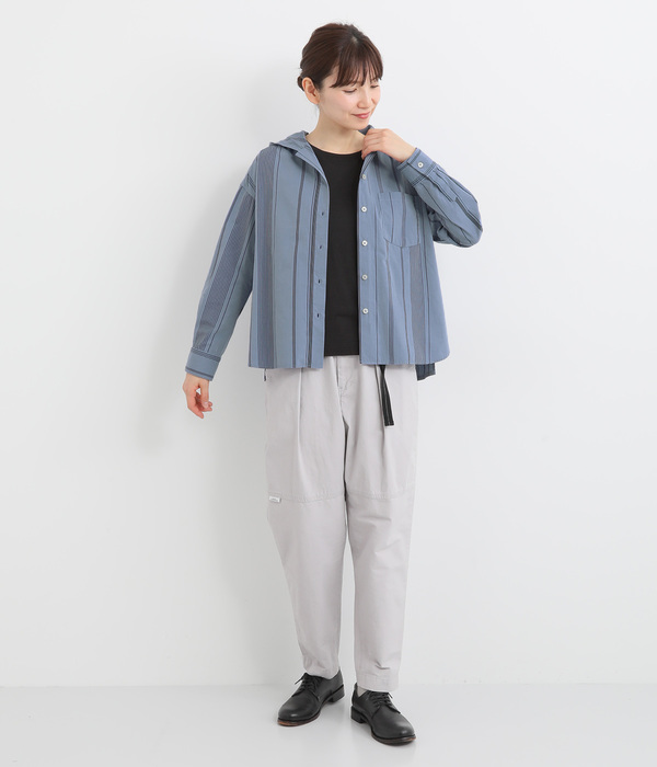 パーカになりたかったシャツ(ブルー)
