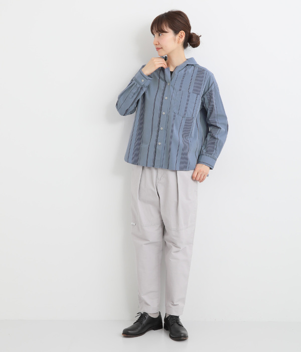 パーカになりたかったシャツ(ブルー)