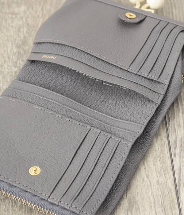 二つ折りがま口財布(E・イエロー)