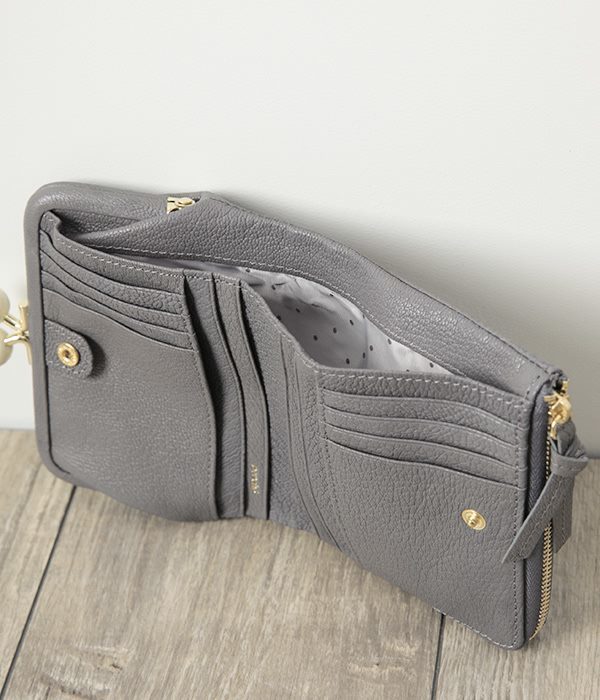 二つ折りがま口財布(E・イエロー)