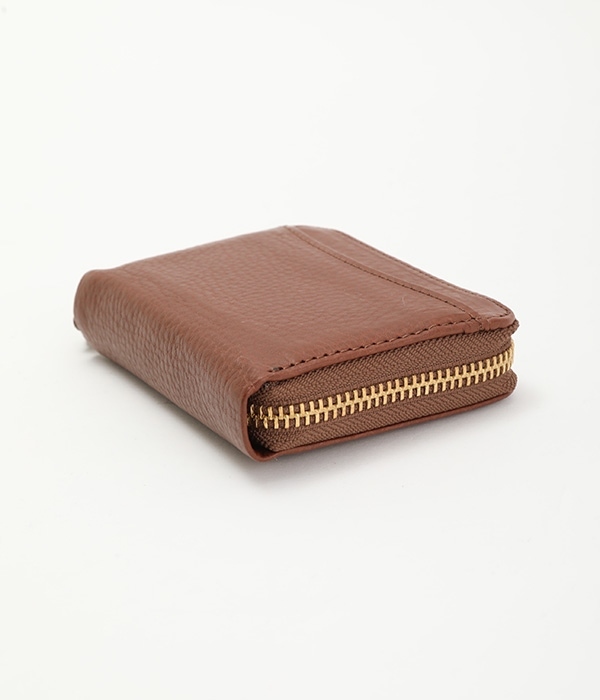 イタリアンレザー スキミング防止カード財布(B・チョコレート)