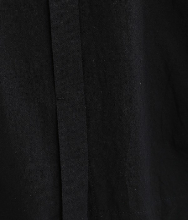 コットンドルマンスリーブワイドシャツ(C・ブラック)