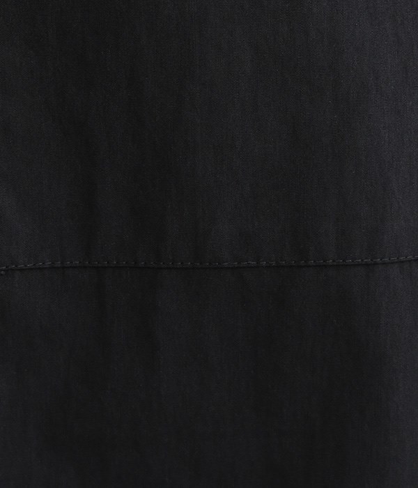 コットンナイロン　ミリタリーBOXスカート(A・ブラック)