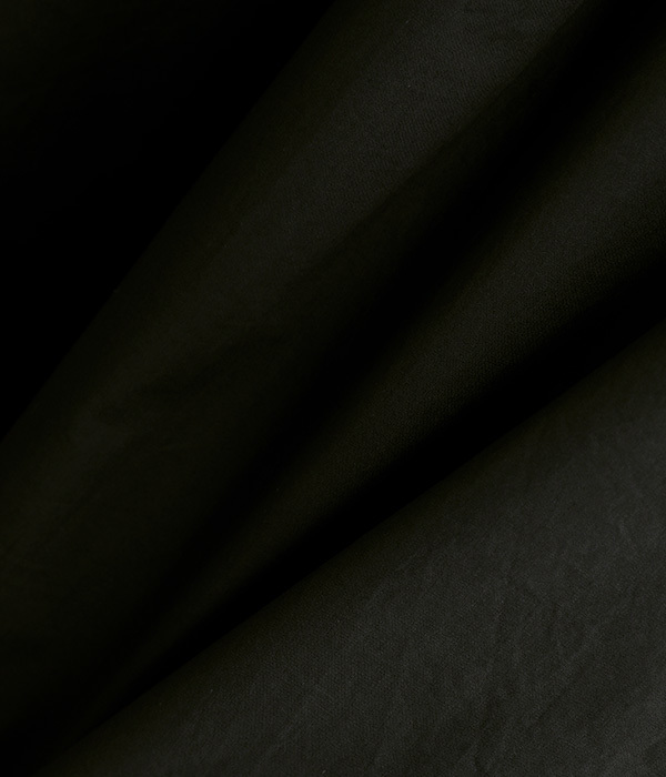 コットンライト高密度ローン　クロップドシャツ(B・ブラック)