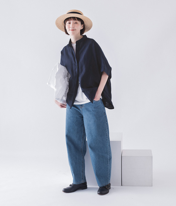 デニムカーブパンツ(C・ライトブルー)