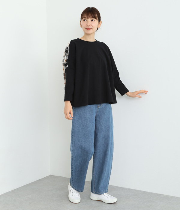 デニムカーブパンツ(C・ライトブルー)