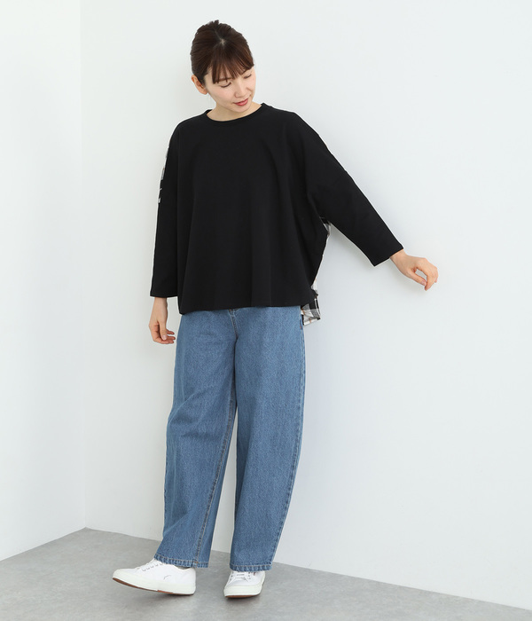 デニムカーブパンツ(C・ライトブルー)