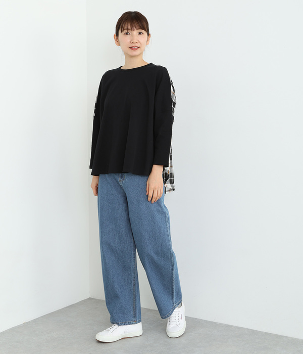デニムカーブパンツ(C・ライトブルー)