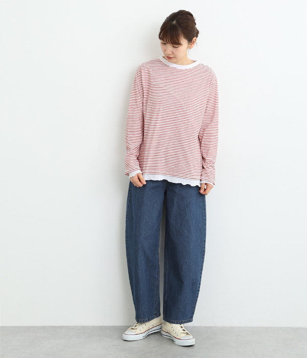 デニムカーブパンツ(C・ライトブルー)