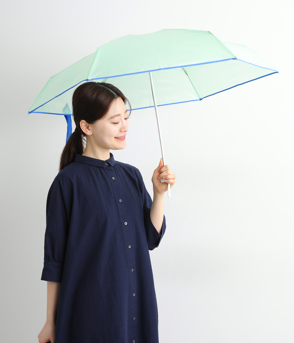 Color Rip Cloth Umbrella/クリアカラー　ミニ(C・サックス)