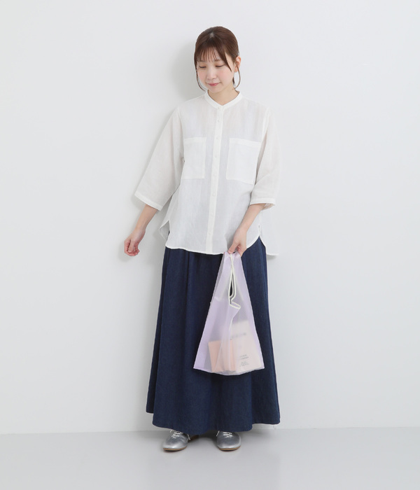 Color Rip Cloth Tote Bag/クリアカラー(B・パープル)