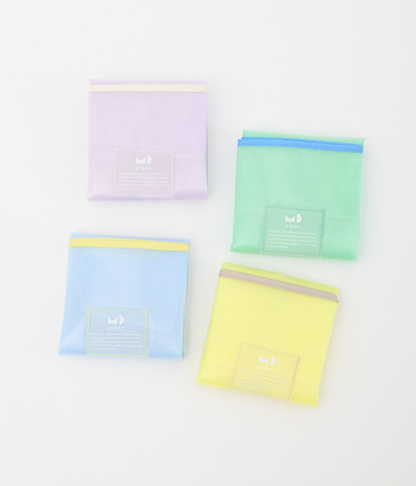 Color Rip Cloth Tote Bag/クリアカラー(B・パープル)