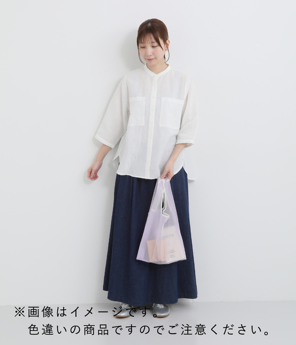 Color Rip Cloth Tote Bag/クリアカラー(C・サックス)