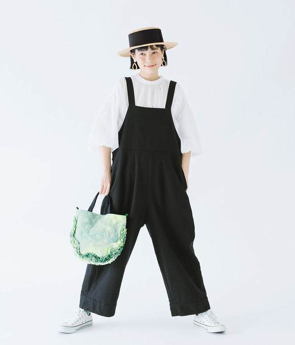 Berka　ベルカ　鬼麦・長つばカンカン帽(ナチュラル×ブラック)