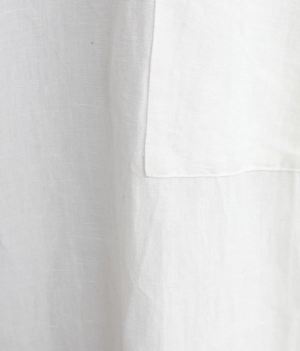 India Linen cotton　ボリュームパンツ(オフホワイト)
