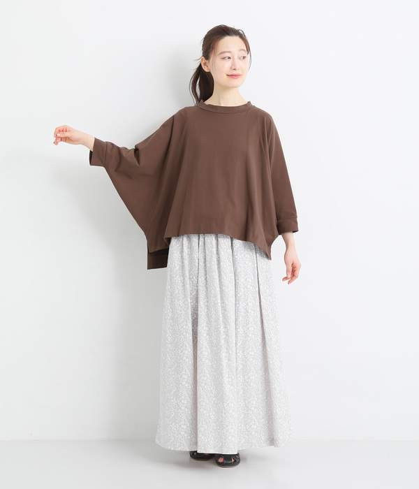 ラグランワイドTシャツ(C・ブラック)