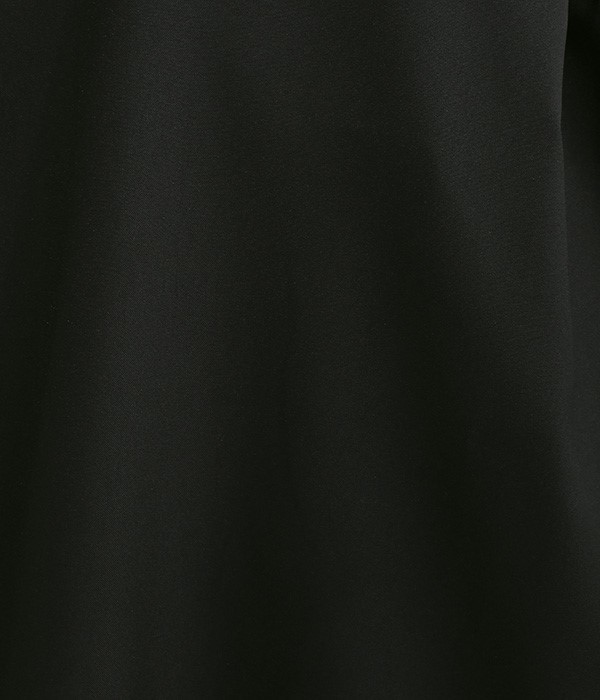 Vネックジャンパースカート(ポリエステル系ブラック)