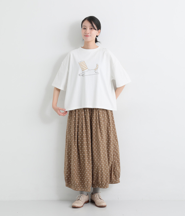 箱で遊ぶCAT Tシャツ(A・ホワイト)