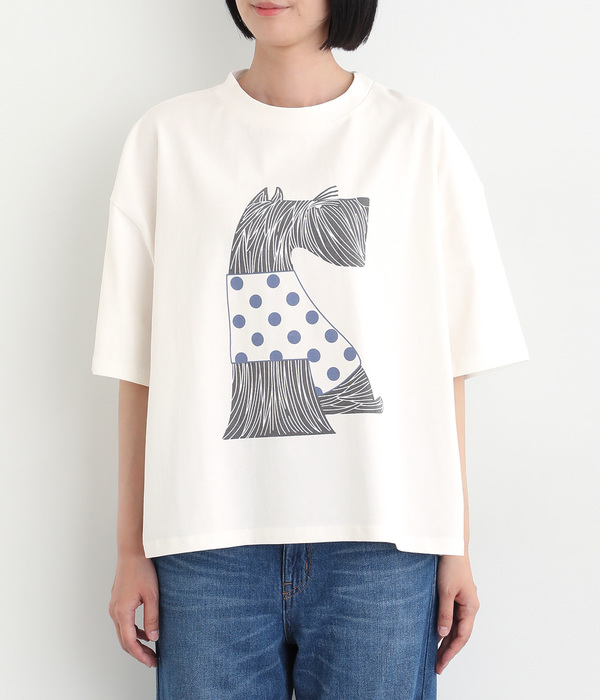 公園に行くDOGTシャツ(A・ホワイト)