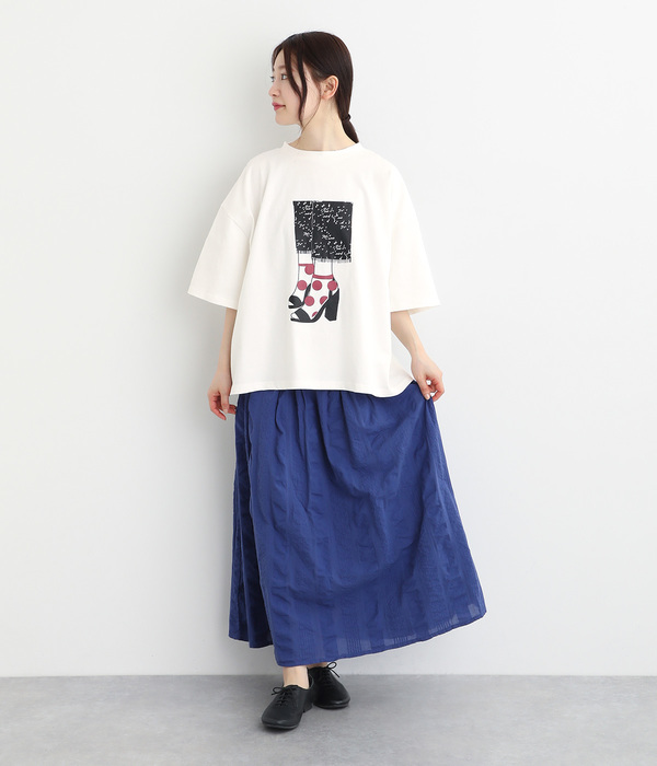 ハイヒールTシャツ(A・ホワイト)