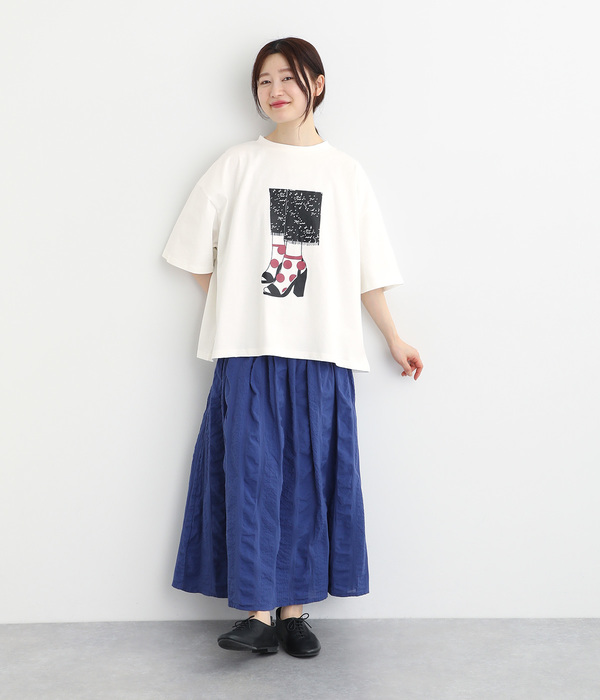 ハイヒールTシャツ(A・ホワイト)