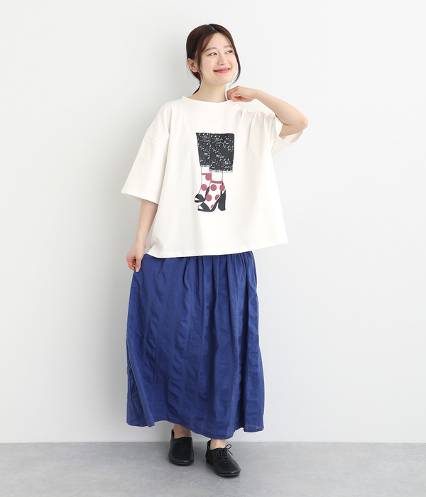 ハイヒールTシャツ(A・ホワイト)