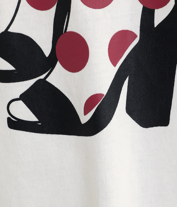 ハイヒールTシャツ(A・ホワイト)