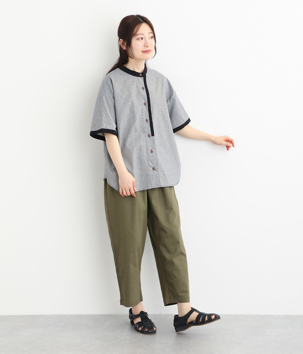 定番 ストレッチツイル丸みアンクルパンツ(A・ナチュラル)