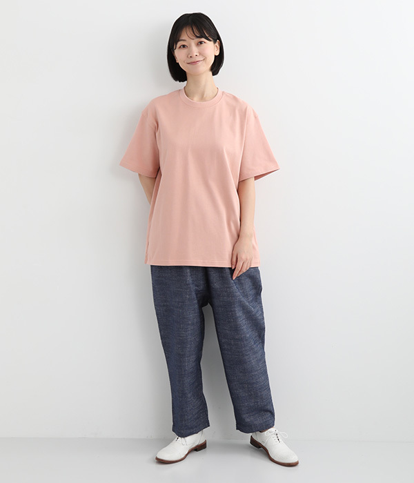 カット無地ワイドTシャツ(C・ピンク)